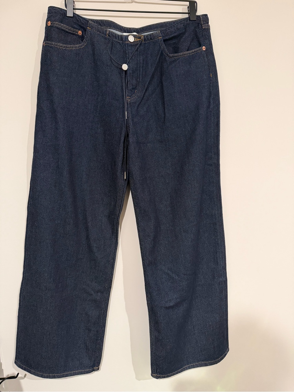 Still Here Cool Wide Leg Dark Blue Women's Denim Jeans in Indigo